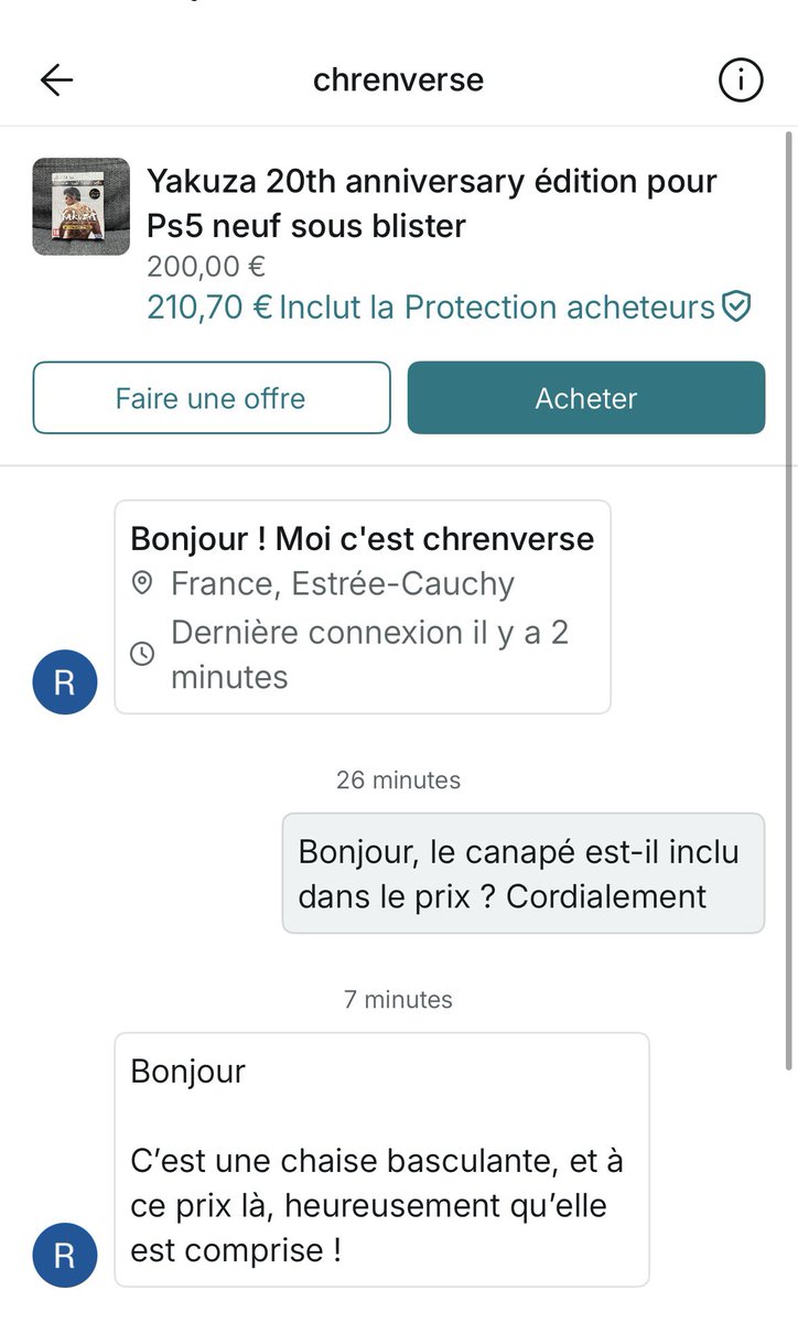 Chrisma89618181's tweet image. Aucun scrupule ces chiens. 
#Vinted #Scalper #Yakuza