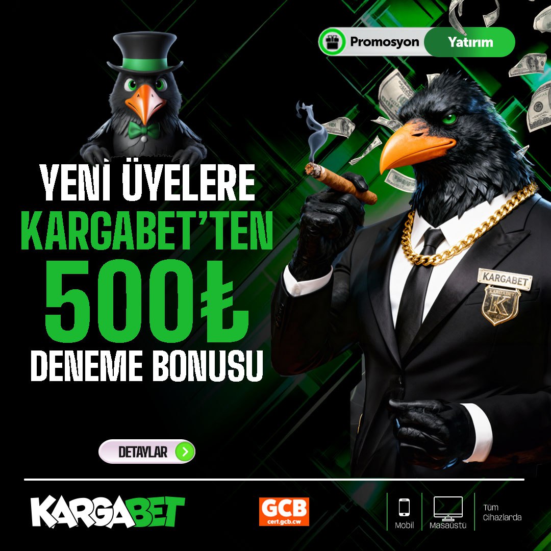 💖 KargaBet ailesine katılmaya hazır mısın?
Kazanmaya başlamak için cebinden para çıkmasına gerek yok
Yeni üyelere özel 500 TL Deneme Bonusu ile oyuna hemen dahil olabilirsin

Eğlence, heyecan ve kazanç bir arada
Üye ol, bonusunu al, şansını dene… Gerisi KargaBet’te😻

#KargaBet
