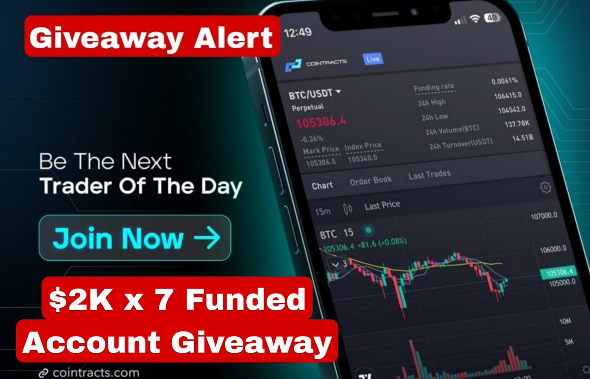 CryptoSchool13's tweet image. Special New year Giveaway Alert:

we're giving away $14k in @cointracts funding,
7x $2k ( Funded Account)

Eligibility: 
➡️ Register our link : cointracts.com/client/registe…
➡️ Follow @cointracts @CryptoSchool13 
➡️Tag 3 Friends 
➡️RT 5 Post 
➡️ Comment This post

Done ✅…