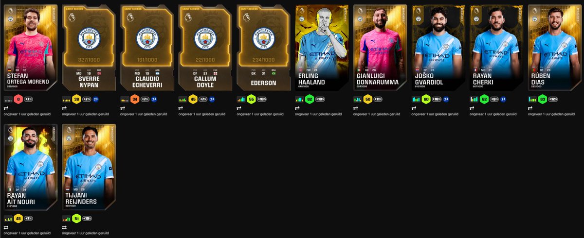 Trendemen's tweet image. Retweet / Like would mean a lot!😊

Just bought this City bundle, with a special Haaland!🇳🇴

𝐇𝐢𝐠𝐡 funds available! 💰 (Cash &amp;amp; ETH)
Message me if your interested in selling a bundle/gallery. 🙌

Buying 🟡/🔴/🔵/🟣 cards!🙏

#sorare #soraretrader