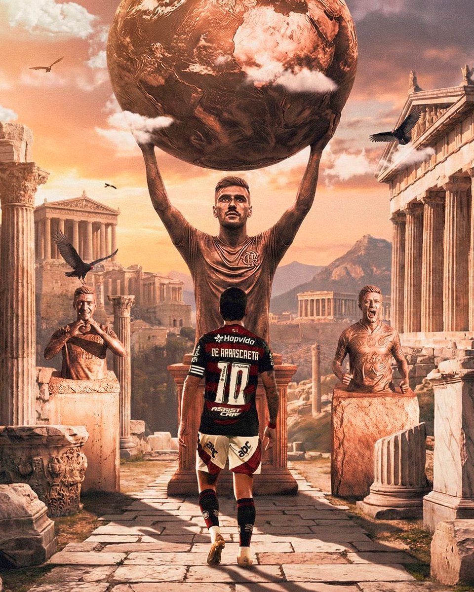 Flamengo's tweet image. ArReiscaeta! 🔴⚫️
Dentro do Rubro-Negro, uma história já eterna.
Em 2025, mais um capítulo inesquecível.
E agora, a coroa que faltava: Rei da América. 🤴🏻