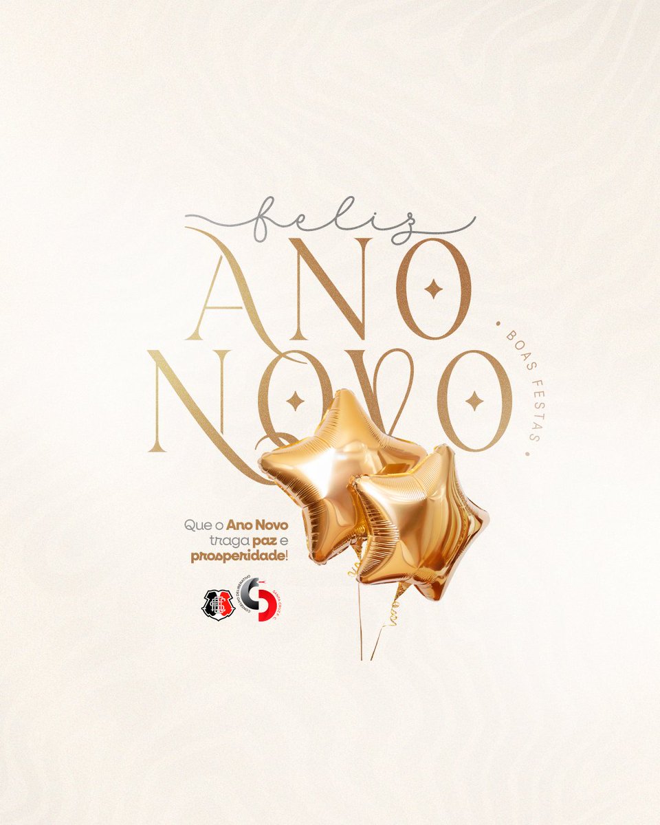CD_SantaCruzFC's tweet image. Feliz Ano Novo a todos os conselheiros e torcedores do Santa Cruz. 

Muita energia positiva para um 2026 de muitas vitórias, dentro e fora de campo. Saudações corais! ⚫⚪🔴