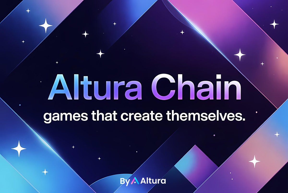 altura's tweet image. Altura is no longer an NFT infra project.
 
It’s the first chain built for games that create themselves.