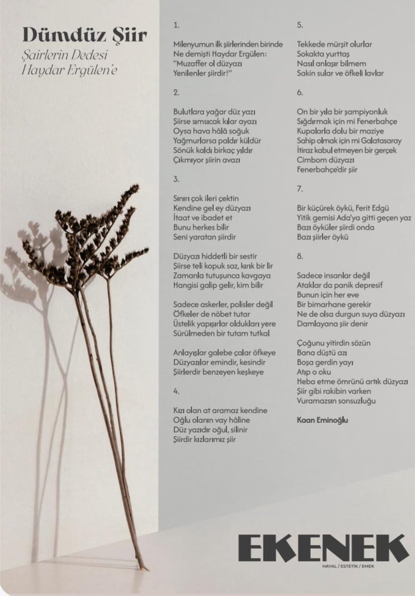 Ekenek Dergisi Kış Sayısında Okuma Kültürünü Cin Ali Üzerinden Tartışıyor

Eğitim-İş sendikasının kültür, sanat ve edebiyat dergisi Ekenek; Aralık–Ocak–Şubat aylarını (2025-2026) kapsayan 11. sayısında, Türkiye’nin okuma kültüründe simgesel bir yere sahip olan Cin Ali üzerinden