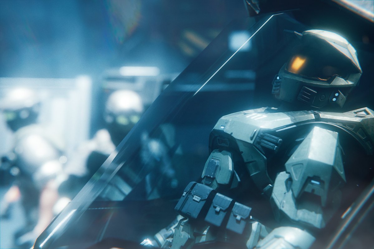 "Sleeping"    
-All likes and reposts are greatly appreciated-  
-Made in Blender 5.0 and Edited in photoshop-  
#Halo #HaloInfinite #HaloSpotlight 
#Blender3d #b3d 

Quick thing for the end of the year!