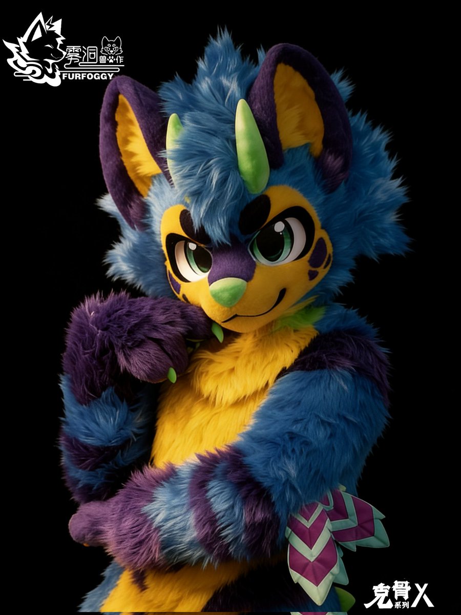 A half-body close-up of Picka!
<a href="/Picka_bot/">Picka!</a>
This work belongs to 【KG·X】 series.
tag：#fursuit #fursuitmaker #furrycommision #kemono #fursuits