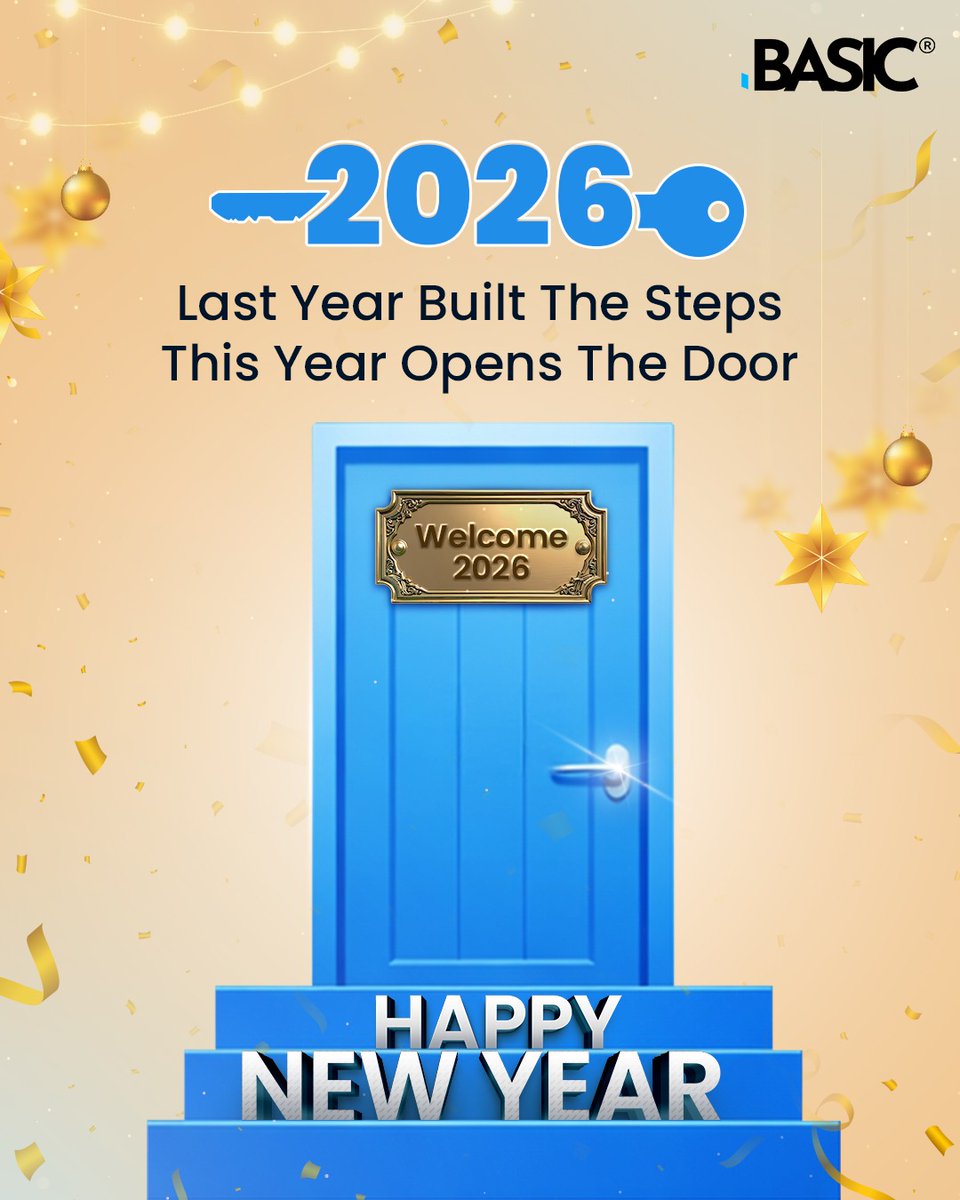 Here’s to opening new doors of hope, home, and happiness this year.
BASIC wishes you a very happy new year 2026!

#HappyNewYear #NewYear2026 #HomeSweetHome #Happiness #BASICHomeLoan