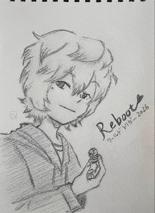 今年も1年ありがとうございました〜
推しで描き納め💕

ワ民にとって2026年はワクワクな年になる予感しかしない😆

皆様良いお年をお迎えください❄️🌸

#空閑遊真 #ワートリ
#ワールドトリガー
#イラスト #模写アレンジ
#WorldTrigger 