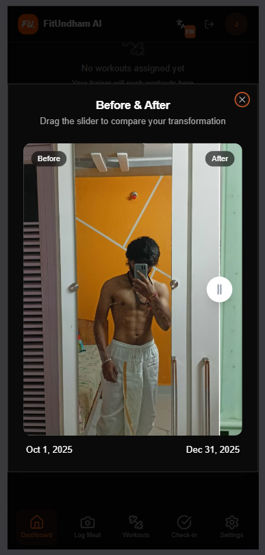 velofjay's tweet photo. Today, I worked on implementing progress slider for my fitness product - #FitUndham. 

I have few other feats to be implemented. cant wait to bring this live for y'all and looking forward for your feedback and experiences. 🙏

#BuildInPublic https://t.co/LrXa3fCPj1