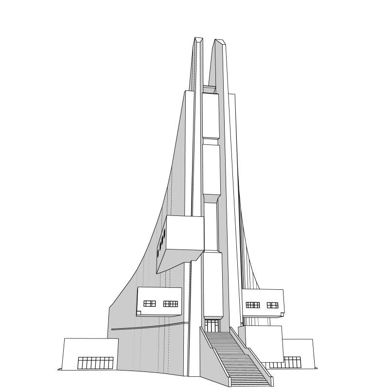sozairoten's tweet photo. clipstudioの3D素材 Sci-fi建築物 主要なビル施設Aをクリスタのアセットストアで出しました。近未来系からファンタジー、現代、サイバーパンクと幅広く使えます。宗教施設や神殿、聖堂、マンション、国の施設（警視庁、省庁系など少し変わった雰囲気を出したい時に便利です。
https://t.co/VMM7t0w8fl https://t.co/1AmvkATjPg