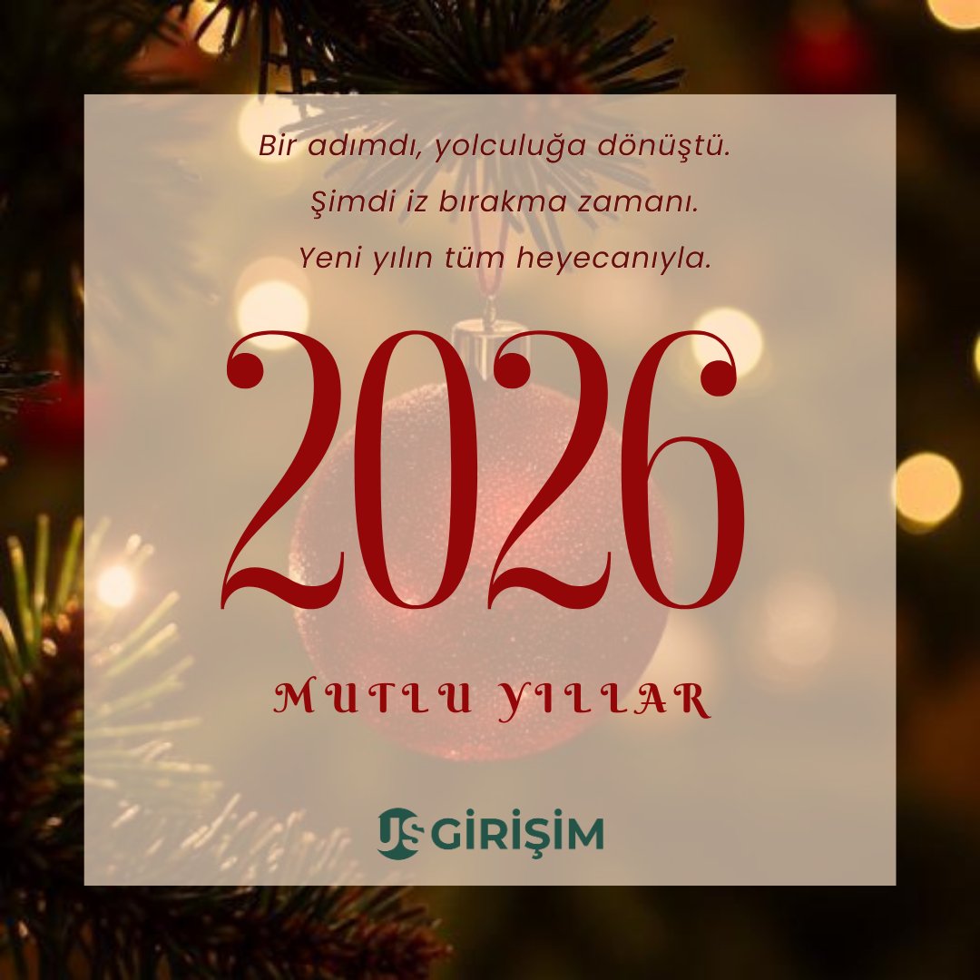 Bir adımdı, yolculuğa dönüştü.

2026 yılının hepimiz için yeni fırsatlar, ilham verici başlangıçlar ve sürdürülebilir büyümeler getirmesini dileriz.

Mutlu Yıllar!

US Girişim Ailesi