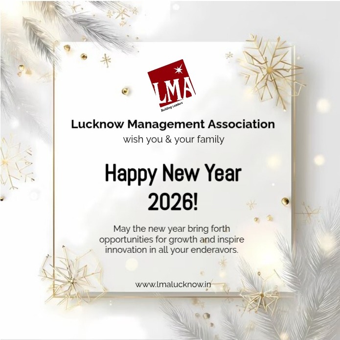 LucknowManagem3's tweet photo. Lucknow Management Association Wishing you and your family a wonderful New Year 2026! https://t.co/TFZdu2YlEp