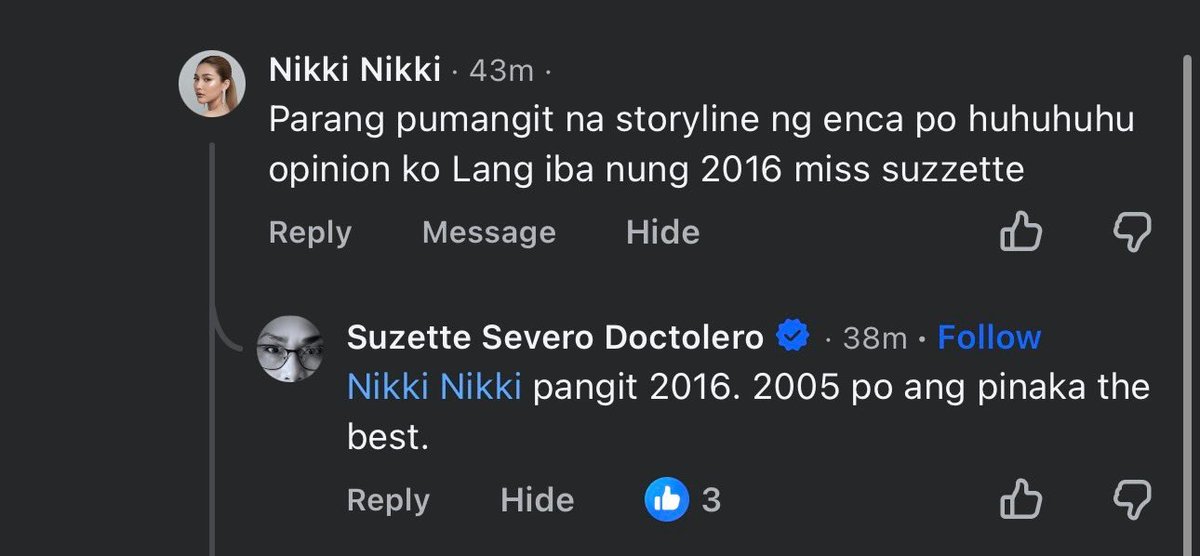 ecorreidiuhara's tweet photo. While I agree na mganda ang storyline ng 2005, as the headwriter for both, parang ang unfair nman po neto kila @glaizaredux @gabbi @kylienicolep at @sanya_lopez, madam @SuziDoctolero? They loved their characters coz they collaborated w/ the team, tpos gnito po ang comment nyo 😮‍💨 https://t.co/PVp2JapyQi