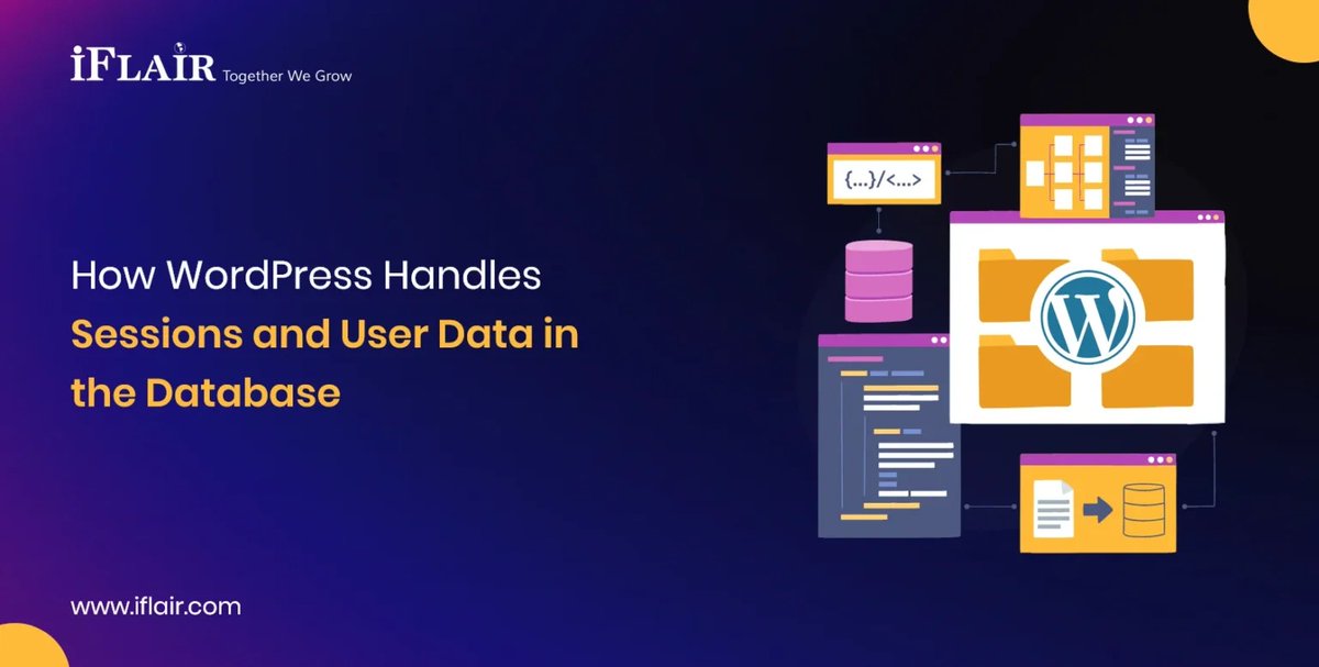 WordPress, the world’s most popular CMS, efficiently handles user data and sessions through its robust database structure and custom mechanisms.
Read More, iflair.com/how-wordpress-…
#WordPress #WebDevelopment #WPCMS  #iflair