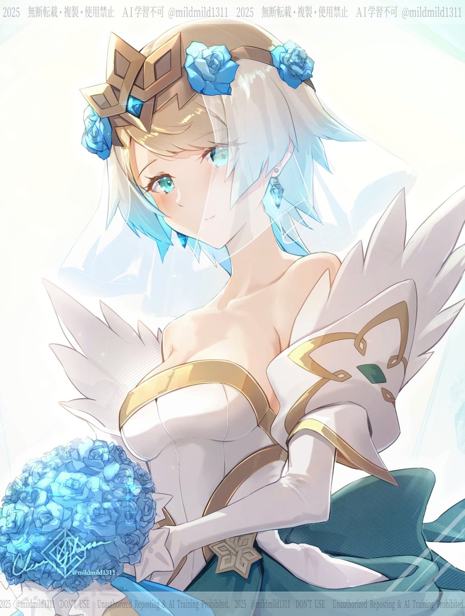 mildmild1311's tweet image. 今年の描き納め✨
ファイアーエムブレムヒーローズより花嫁フィヨルム❄️

良いお年を！✨🙇‍♂️✨