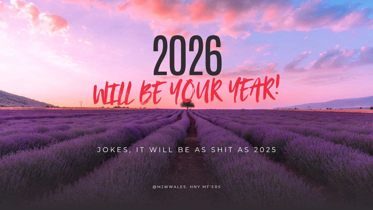 mjwWales's tweet photo. #HappyNewYear2026 everyone! https://t.co/k3TFMb95Qo