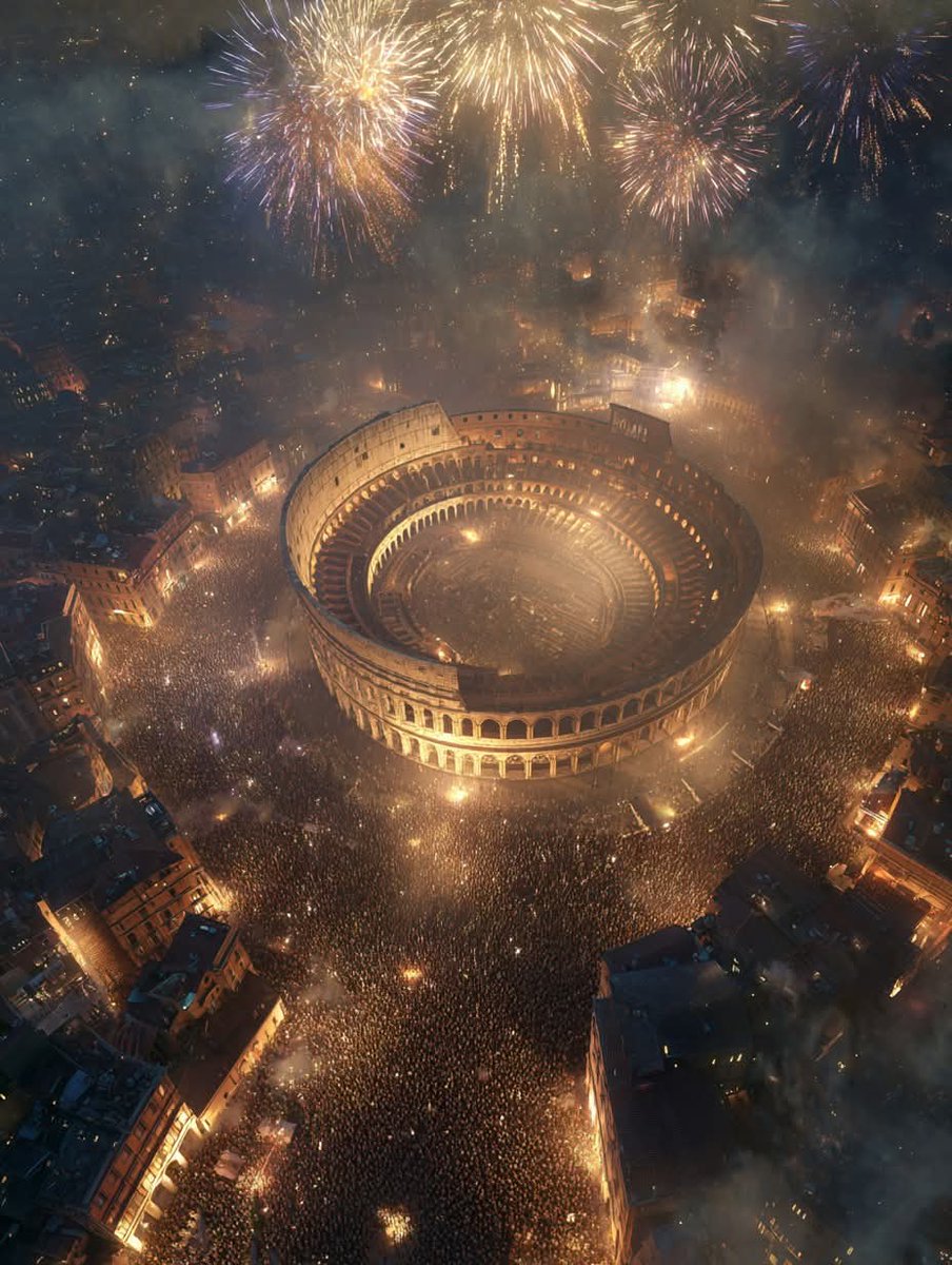 New Year at the Colosseum ✨ Rome, Italy 🇮🇹