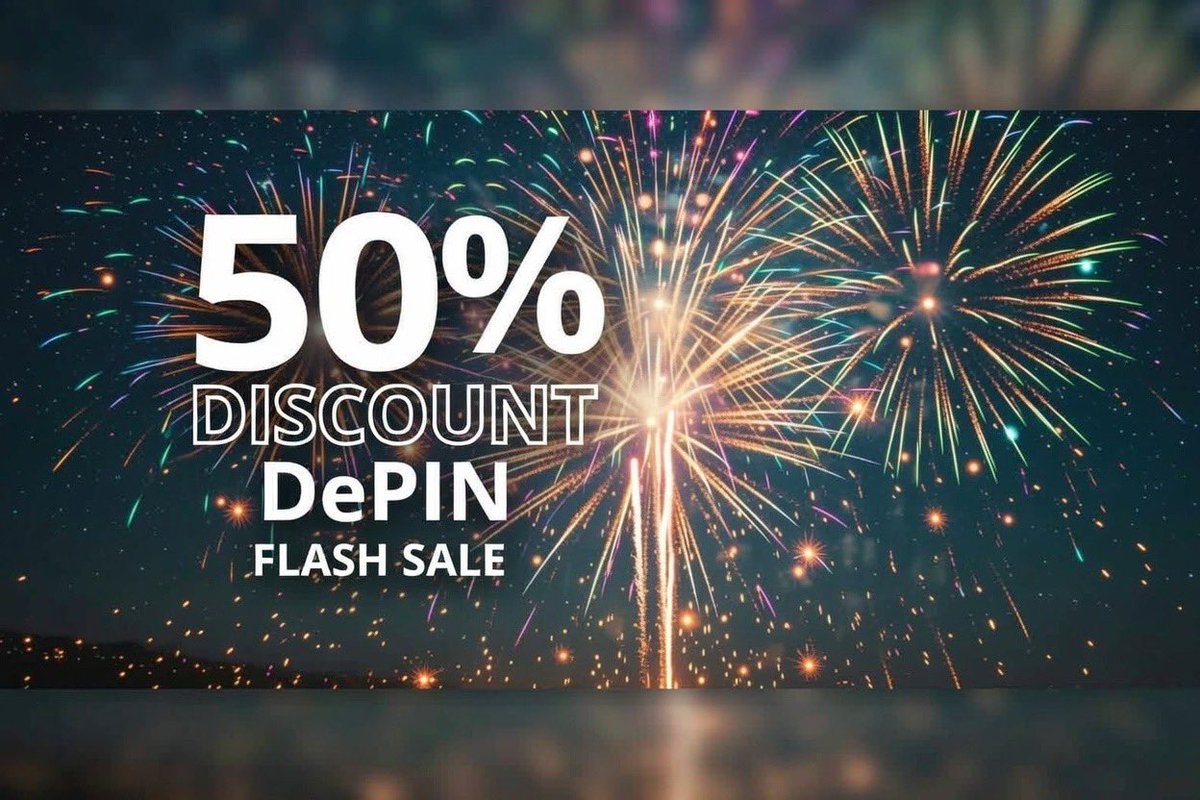 Freshminers_'s tweet photo. Flash sale! Today, and only today, we have three #DePIN devices on sale at a 50% discount. If you want to make use of the discount, use “50forme” when ordering online.

#1 Hivemapper Bee WiFi & LTE
#2 NATIX VX360
#3 Anyone Router

Don't miss this unique opportunity to grab a DePIN device.

https://t.co/6NJlp4NBle