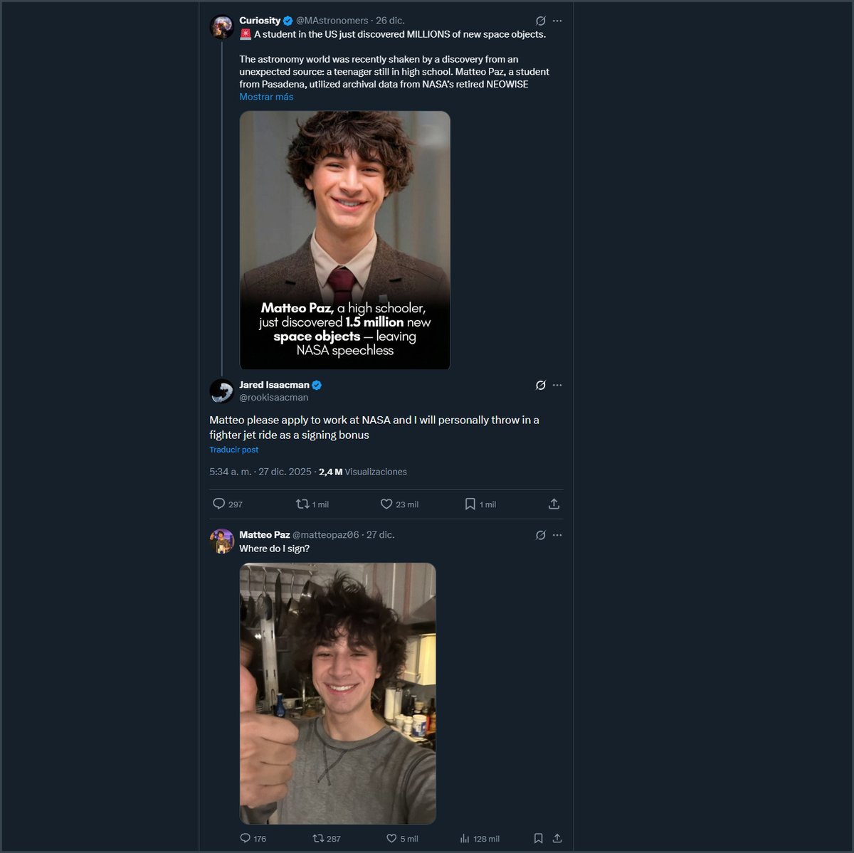 Por cosas como estas estoy en Twitter.