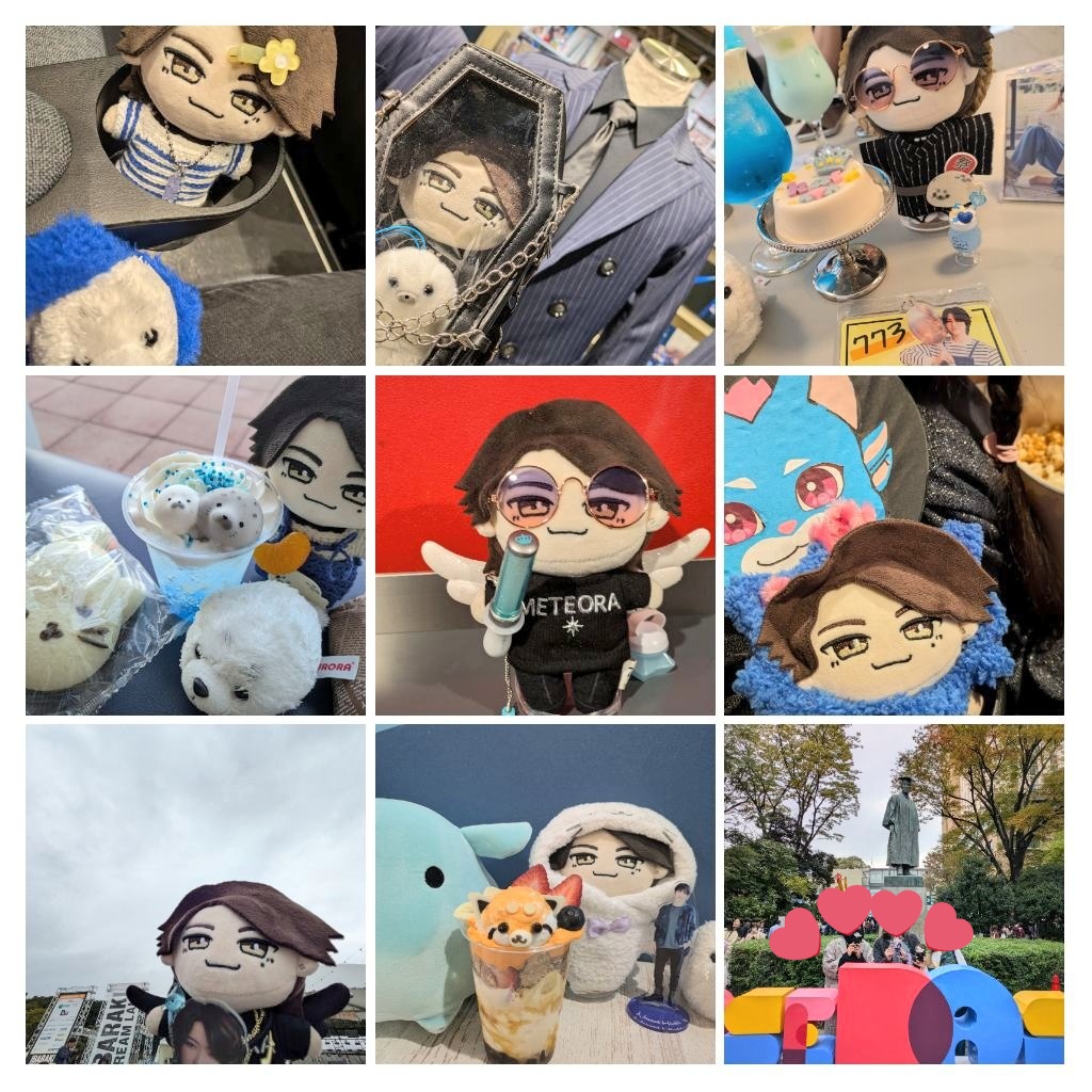 七海ひろき ＃ぬい活 七海さんのぬいちゃんとも沢山お出掛けしました