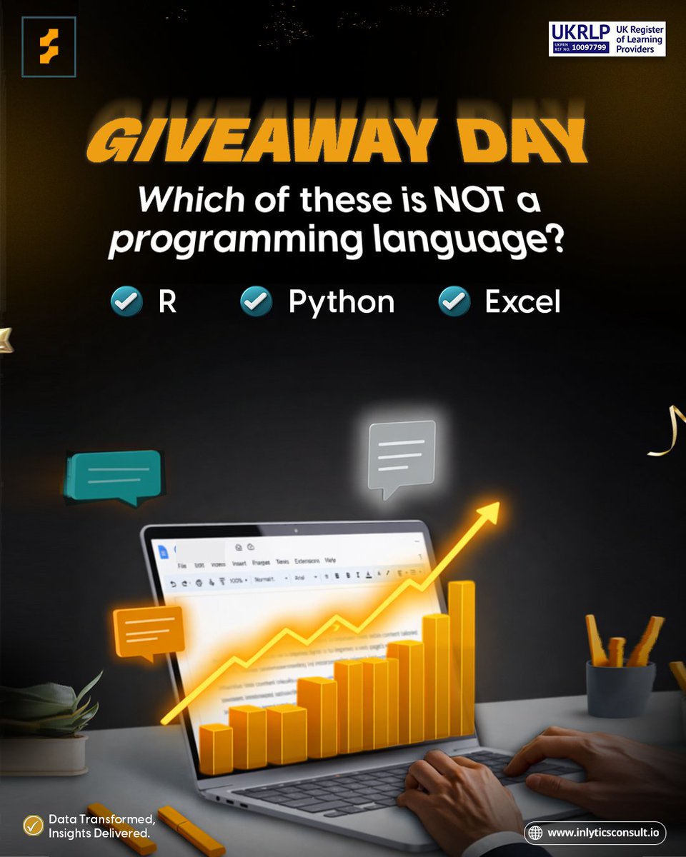 inlyticsconsult's tweet photo. Let’s warm up your brain on the final chapter of 2025! 🔍

Drop your answer in the comments and stand a chance to win airtime or a cash token.

#Inlytics #DecemberTrivia #DataGames #LearnAndWin #DataSchool2026 https://t.co/F8UZdbVjRr