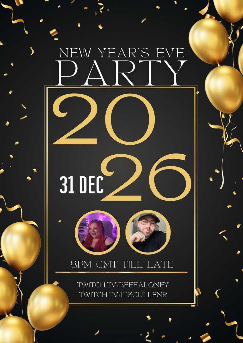 NYE STREAM ALERT 

Looking for company tonight heading into 2026? Me and <a href="/ItzCullenR/">Cullen🪽</a> are going live with Dead by Daylight and a special challenge 👀