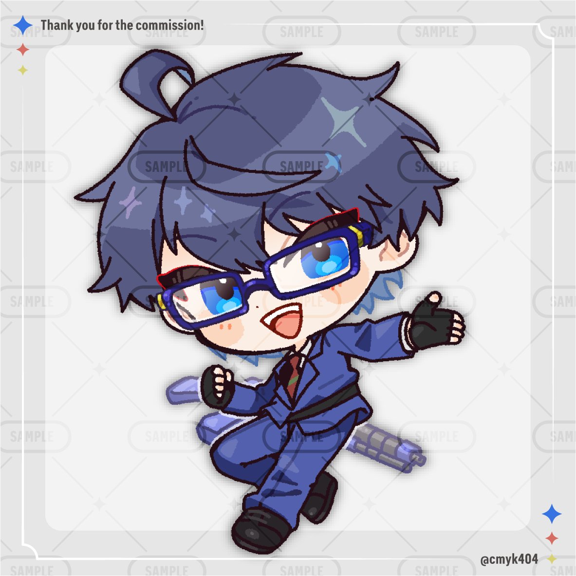 ご報告遅くなりましたが、こちら個人依頼にて製作させていただきました！ 
ご依頼ありがとうございました👓✨