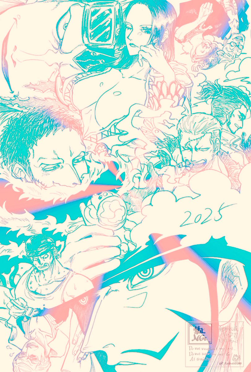 KaibutsU333's tweet image. 今年もありがとうございました〜！！🐍💖✨

 #リプきたキャラでコピー用紙1枚うめる
#描き納め