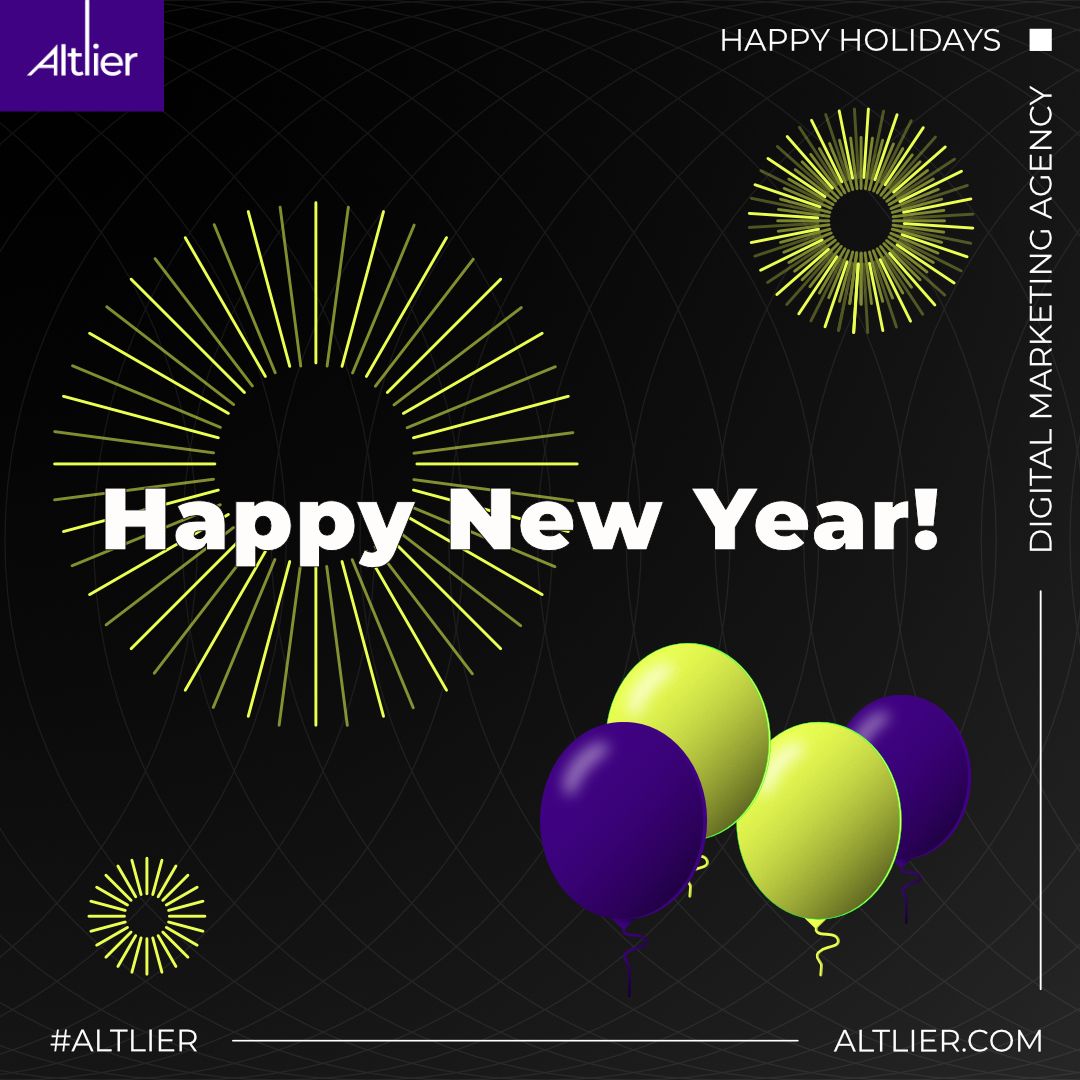 New year. New goals. Same obsession with great digital work. 

Happy New Year from the Altlier team!

#altlier #happynewyear #newyearnewgoals #digitalagency