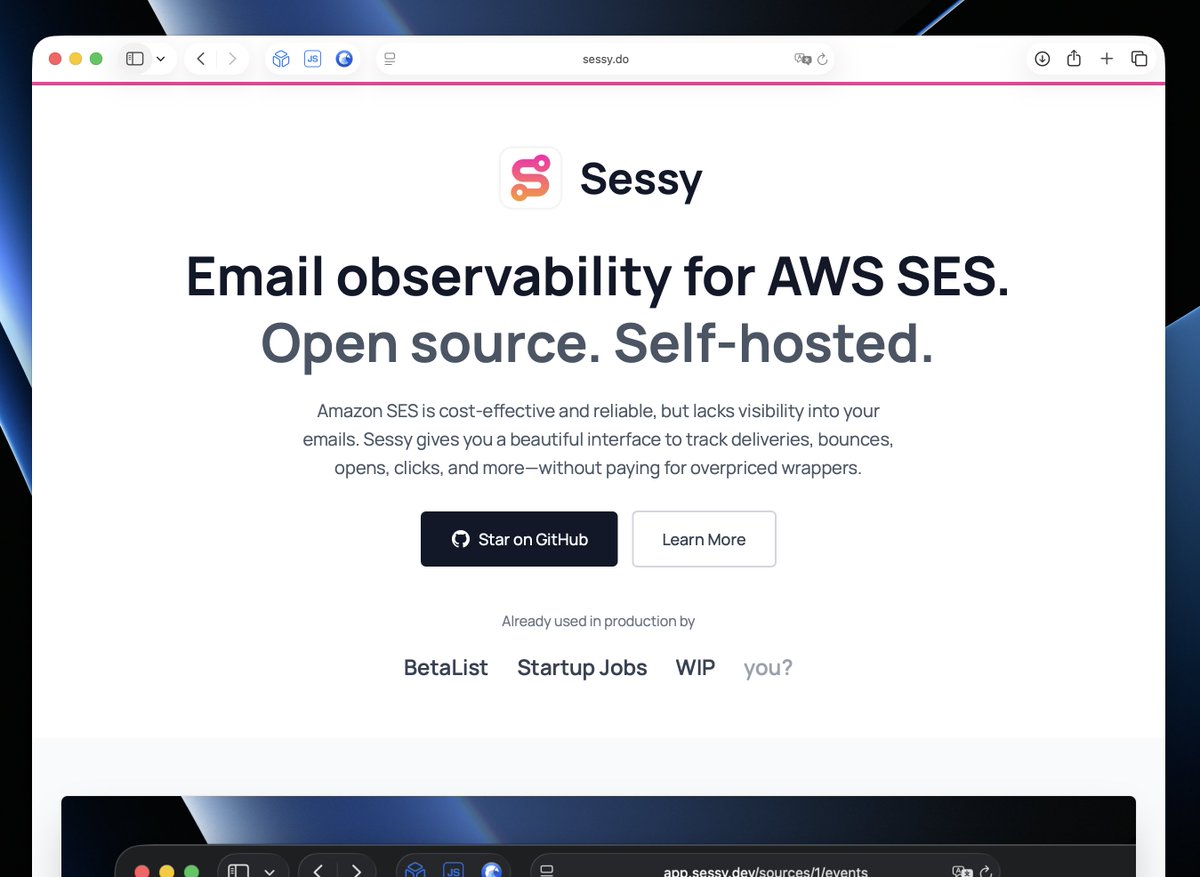 Sessy now has a proper website 👉 sessy.do