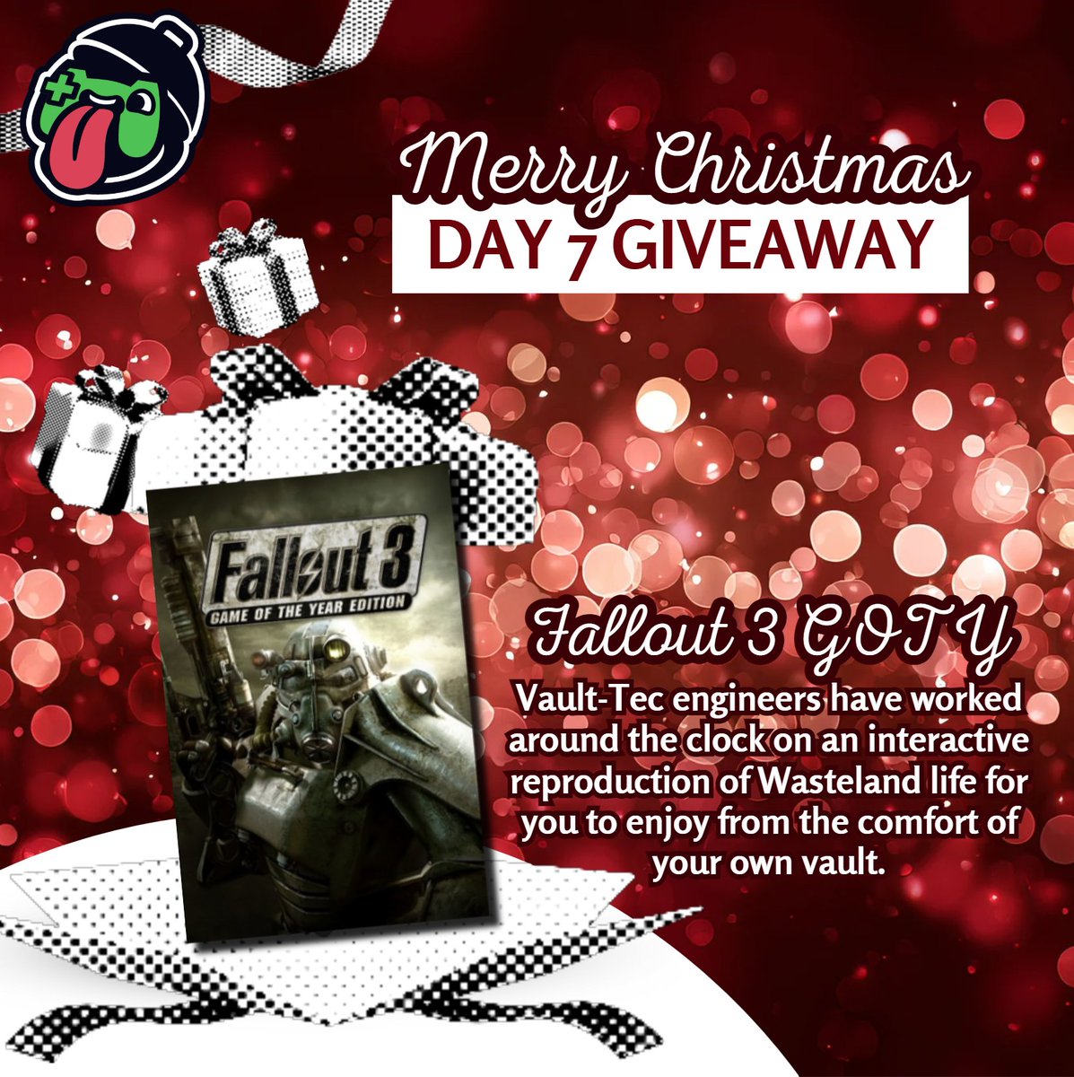 GameTastes's tweet image. On the seventh day of Christmas, your favorite agency in the industry gave away a copy of fallout 3 on Steam 🎄

Win a key for Fallout 3 GOTY by participating:
🫂 Follow us and @redduelist
♻️ Retweet
🏷️ Tag 2 of your friends!

#ChristmasGiveaway #Giveaway #12days #Christmas #Xmas…