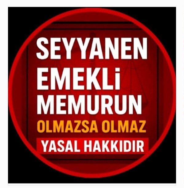 #YeniYıl da
Seyyanen zam hakkına 
<a href="/RTErdogan/">Recep Tayyip Erdoğan</a>
<a href="/Akparti/">AK Parti</a> 
<a href="/MHP_Bilgi/">MHP</a>  tarafından 
31 aydır hukuksuzca 
EL KONULAN  ❗
#EmekliMemur lara
<a href="/av_gundogan/">Av. Ali Erdem GÜNDOĞAN</a>
<a href="/scilesiz52/">Seyfettin ÇİLESİZ Yargıtay Onursal Üyesi</a> in açtığı davayla #MemurEmeklisineAdalet in
gelmesini diliyorum🙏
<a href="/tcbestepe/">T.C. Cumhurbaşkanlığı</a> 
<a href="/iletisim/">T.C. İletişim Başkanlığı</a> 
<a href="/AKPartiTBMMGrup/">TBMM AK Parti Grup Başkanlığı</a> 
<a href="/MhpTbmmGrubu/">MHP TBMM Grubu #MHP</a>