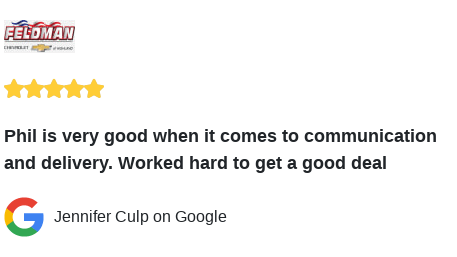 FeldmanHighland's tweet photo. We just received a great review on Google. Thank you Jennifer Culp! https://t.co/ePI866H6iv