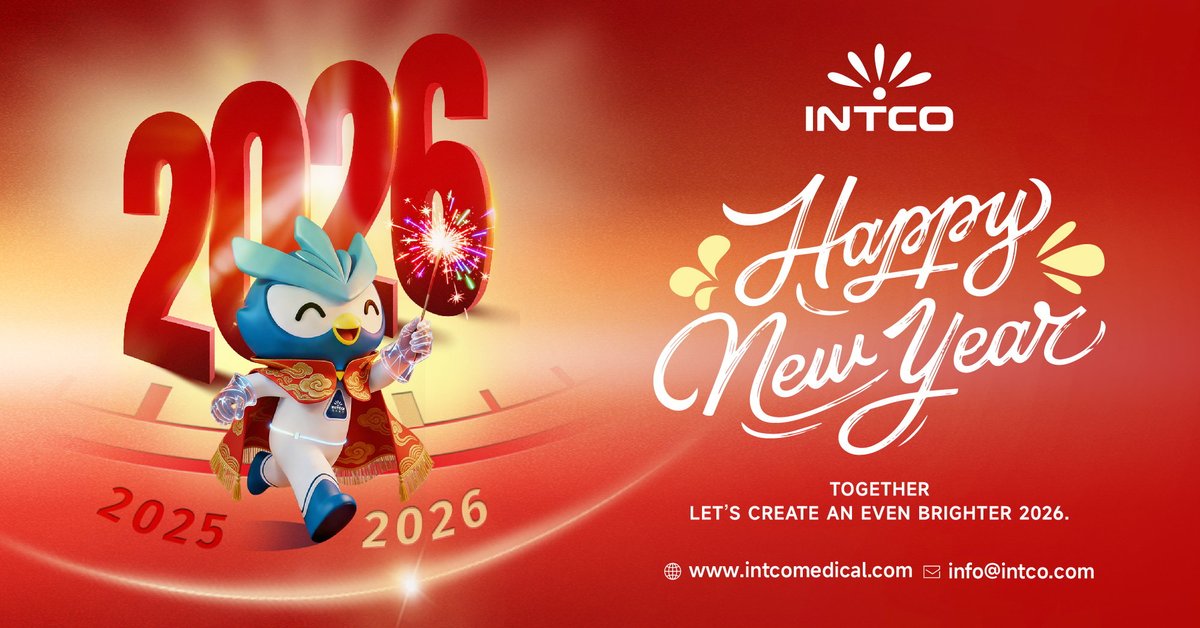 MedicalIntco's tweet image. Happy New Year! 🎉
Wishing you and your loved ones a joyful holiday season, good health, and a successful year ahead.
na2.hubs.ly/H02Rs0K0
#INTCOMedical #HappyNewYear #Welcome2026 #Gratitude
