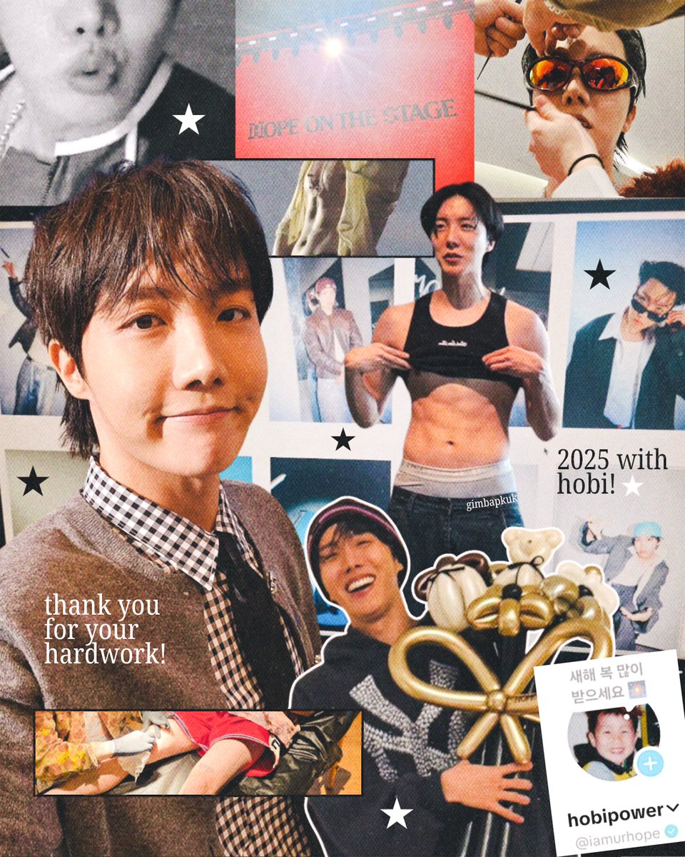gimbapkuk's tweet image. 2025 with hobi! ★
