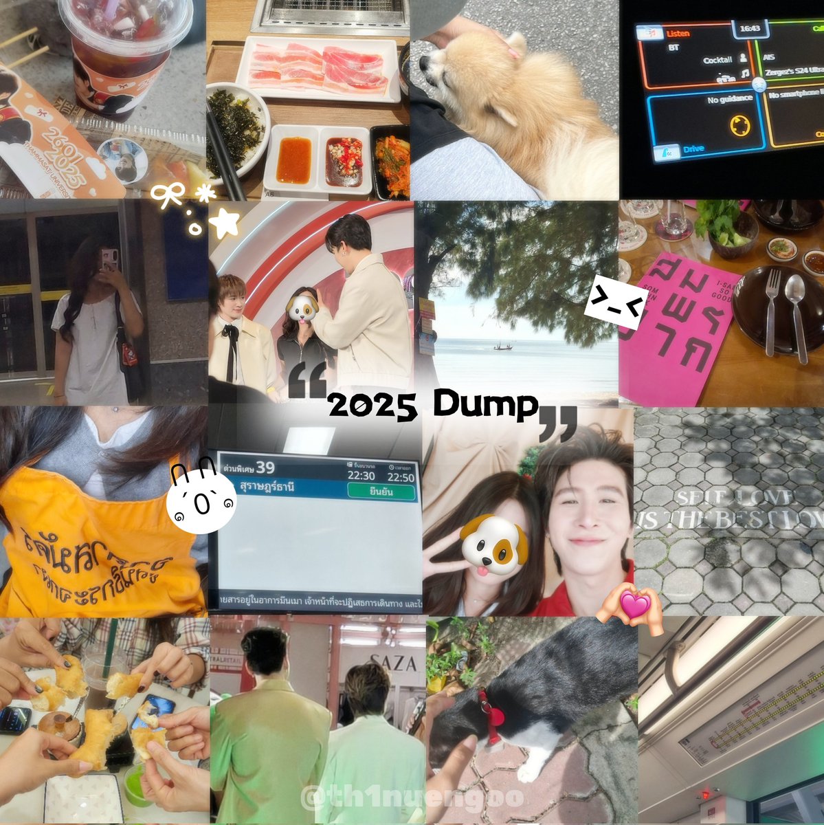 ปีนี้ได้ลองทำในเรื่องที่คิดว่าตัวเองจะทำไม่ได้เยอะเลย จากที่คิดว่าจะทำได้ไหม รู้ตัวอีกทีก็ผ่านมาได้แล้ว ล้มหลายรอบ แต่ไม่เป็นไรลุกขึ้นใหม่ก็พอ ขอบคุณพี่ ๆ ที่เลี้ยงกัน555555 ทำให้ทุกครั้งไปเจอแม้กณฐสนุกมากขึ้นกว่าเดิม ขอให้ตัวเองคนที่ผ่านมาเห็นมีสิ่งดี ๆ รออยู่ในอนาคตนะคับ🙏🏻💘