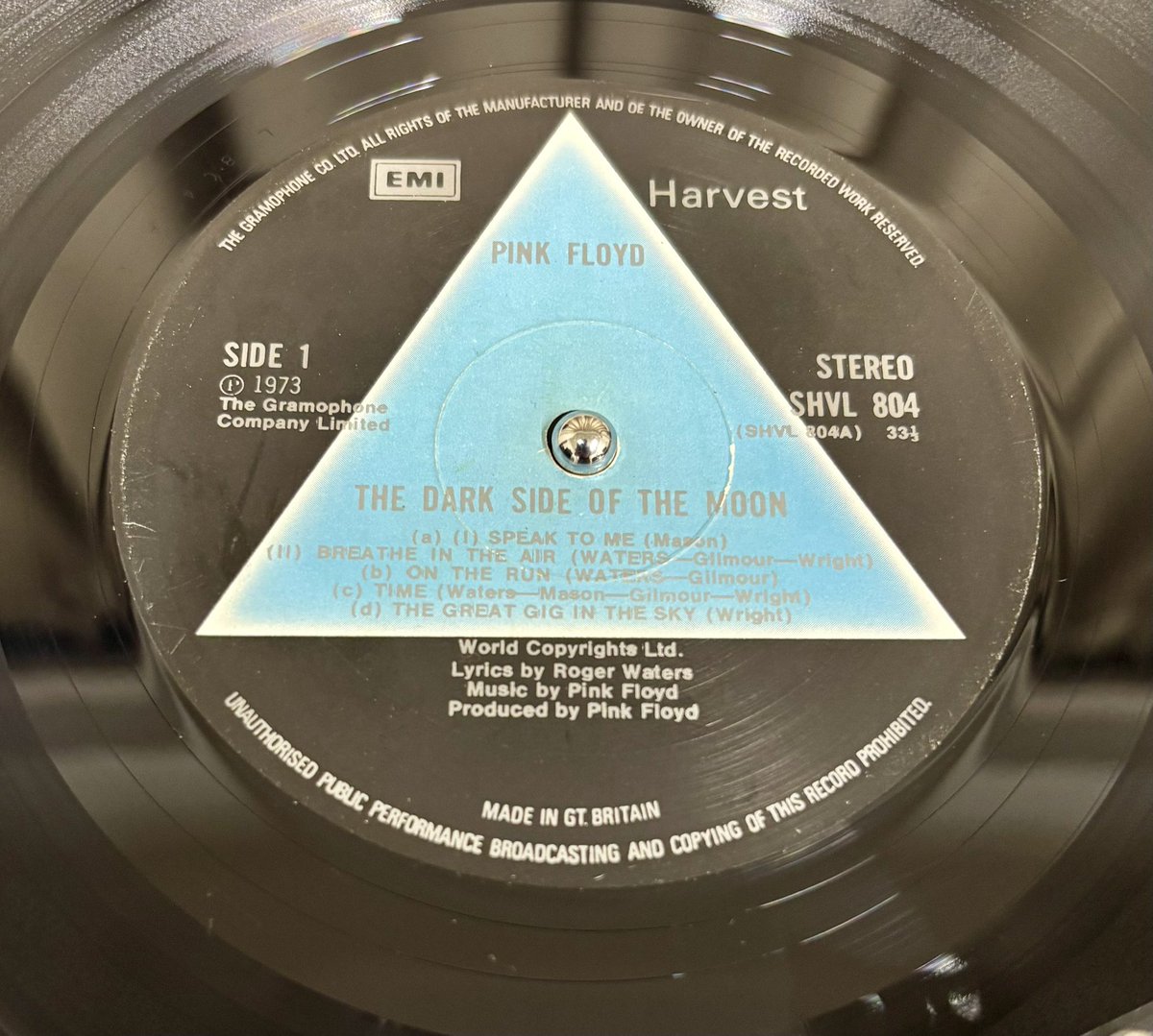 🙇 本日の締めは Pink Floyd『The Dark Side Of The Moon』UK盤