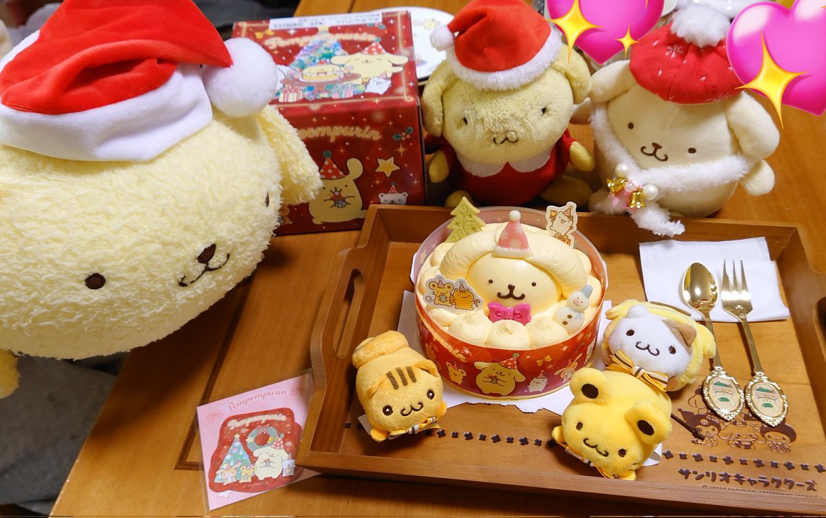 今更だけど、クリスマスもポムポムしました！ #ポムポムプリン