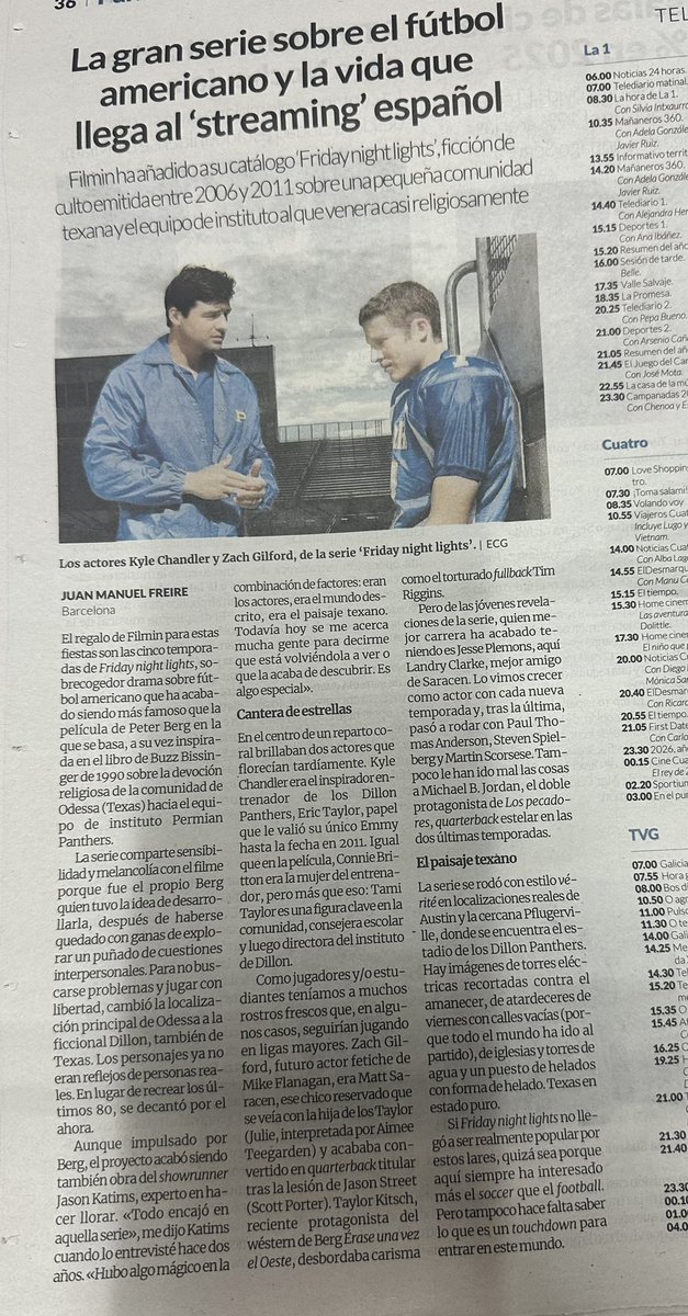 zapi's tweet image. #FridayNightLights en @Filmin 
Ultimo aviso para despedir el año
En mi top 5 de series favoritas DE SIEMPRE ❤️
#Imprescindible