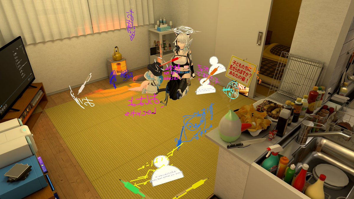 Yutchi_VRC's tweet image. 書置きいっぱい！良いお年を！