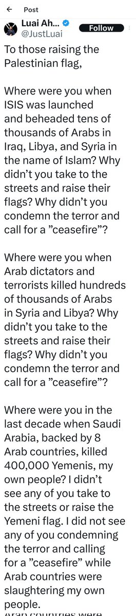 wavydot's tweet image. Can we add @HumzaYousaf to this list?
Basically all those who have shouted longest and loudest about Gaza, but always silent over much worse events, in terms of loss of life and suffering, across Africa and Middle East. Almost as if it wasn't about suffering or victims at all.