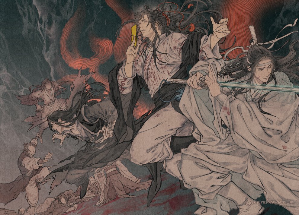 marekenken_m's tweet image. 第三期（上）第八話
「……やりたいことがある。付き合ってくれるか？」

#魔道ラジイラコン 
#魔道祖師日本語版ラジオドラマ