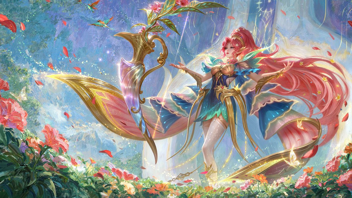 abyssal_mlbb's tweet image. Miya's Eternal Season Skin Splash Art