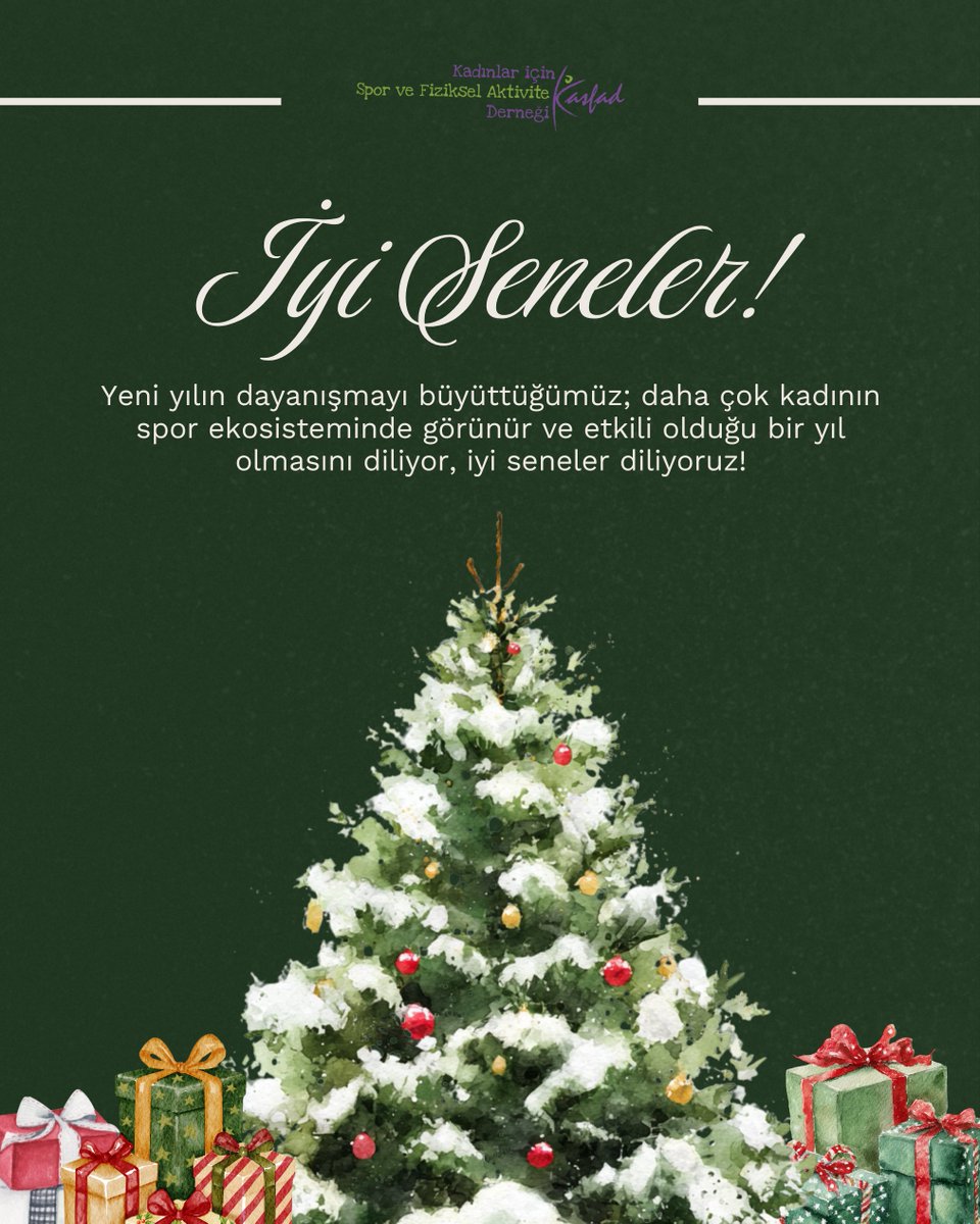 KASFAD olarak yeni yılda da kadınların sporda liderlik alanlarına erişimini güçlendiren; güvenli, kapsayıcı ve eşitlikçi bir spor ekosistemi için birlikte çalışmayı sürdüreceğiz.✨

2026'nın dayanışmayı büyüttüğümüz; daha çok kadının karar alma süreçlerinde görünür ve etkili