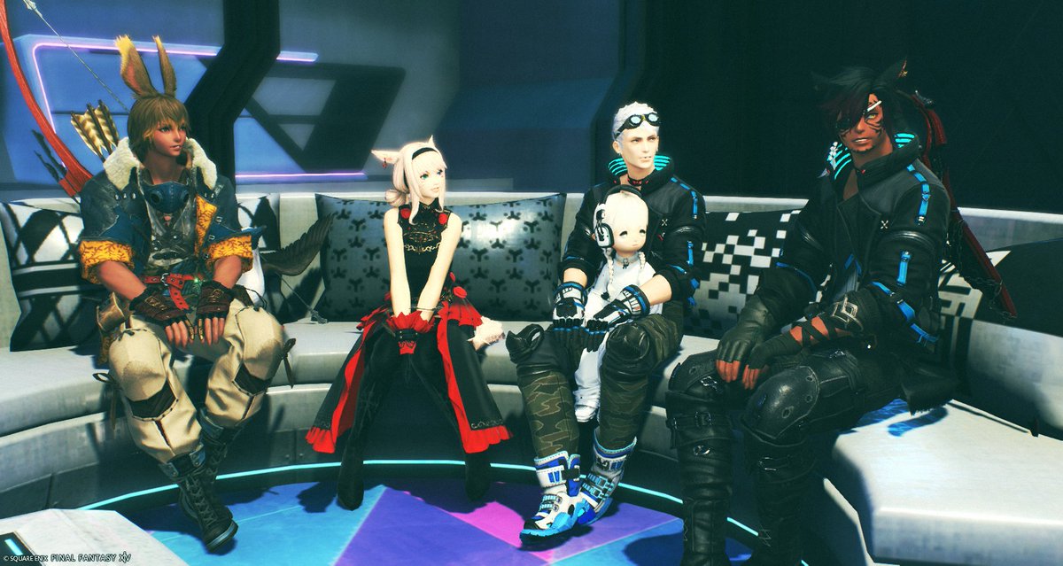 nyanpo_san's tweet image. 久しぶりに卓メン集会、ずっとわたしのヘビー級1～4層にお付き合いいただいてしまっただよ！！

みんな超上手だしTTHHで来てもらうもんだから即シャキだしコールしてもらえるし、ありがとう😭

わたしが合間のクエスト進めてる間みんなはココに座ってさめじの玉を光らせて遊んでたりした！