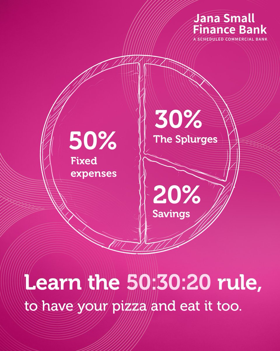 janabank's tweet photo. Once your salary has a plan,​ saving stops feeling stressful. ​
How are you planning your salary in 2026?

#JanaSFB #NewYears #savings #financialdecisions #2026 https://t.co/LwvocMOjs3