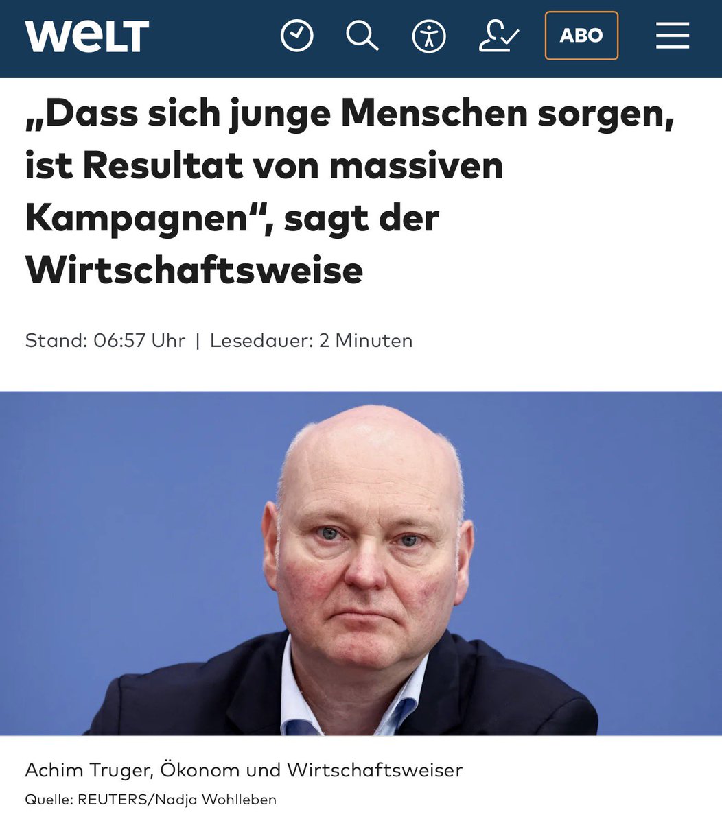 Gert_Woellmann's tweet image. Truger macht den Blüm: Krise der gesetzlichen Rentenversicherung (GRV)? Alles nur Kampagne! 🤡
Auch in Zukunft werde die GRV die wichtigste Säule der Altersvorsorge bleiben. 🤡 Gefahr für einen Kollaps sieht er nicht. 🤡
Lt. Truger gebe noch viele Stellschrauben, um das System zu…