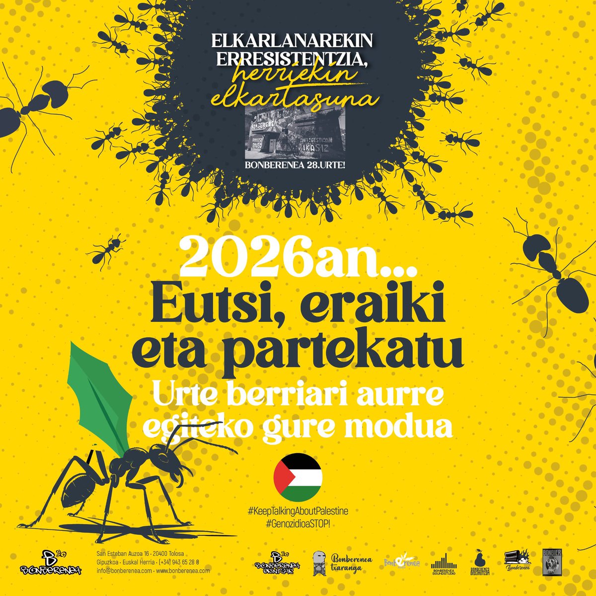 BONBERENEA-k aurkezten du:28.urteurrena amaitu da!!!2025ko abenduaren 31an!!!eskerrik asko!!!

bonberenea 28.urte!elkarlanarekin erresistentzia,herriekin elkartasuna

bonberenea.com