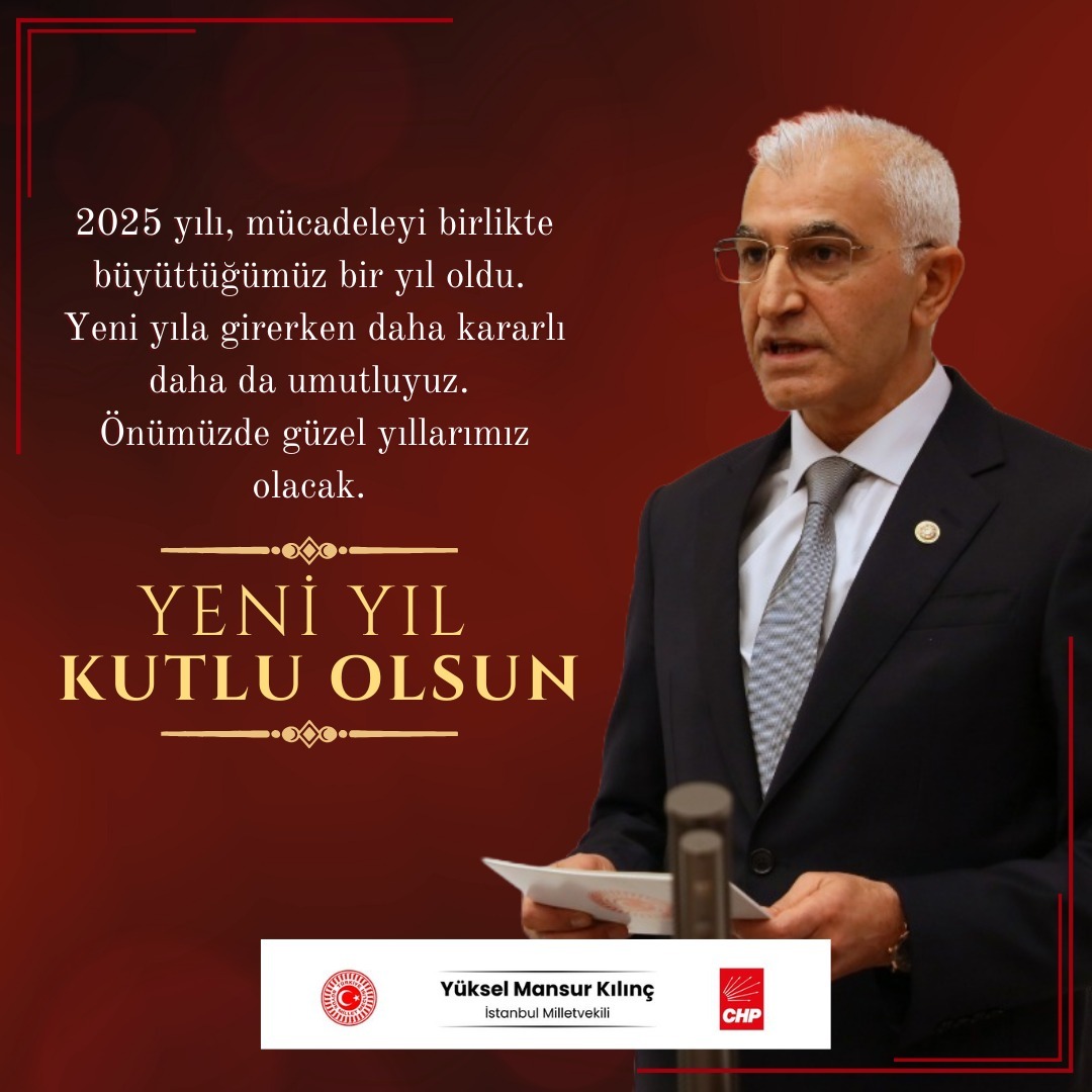 2025 yılı, mücadeleyi birlikte büyüttüğümüz bir yıl oldu. 

Yeni yıla girerken daha kararlı daha da umutluyuz. 

Önümüzde güzel yıllarımız olacak.
 
Yeni yıl kutlu olsun.

#yeniyil2026
#yılbası2026