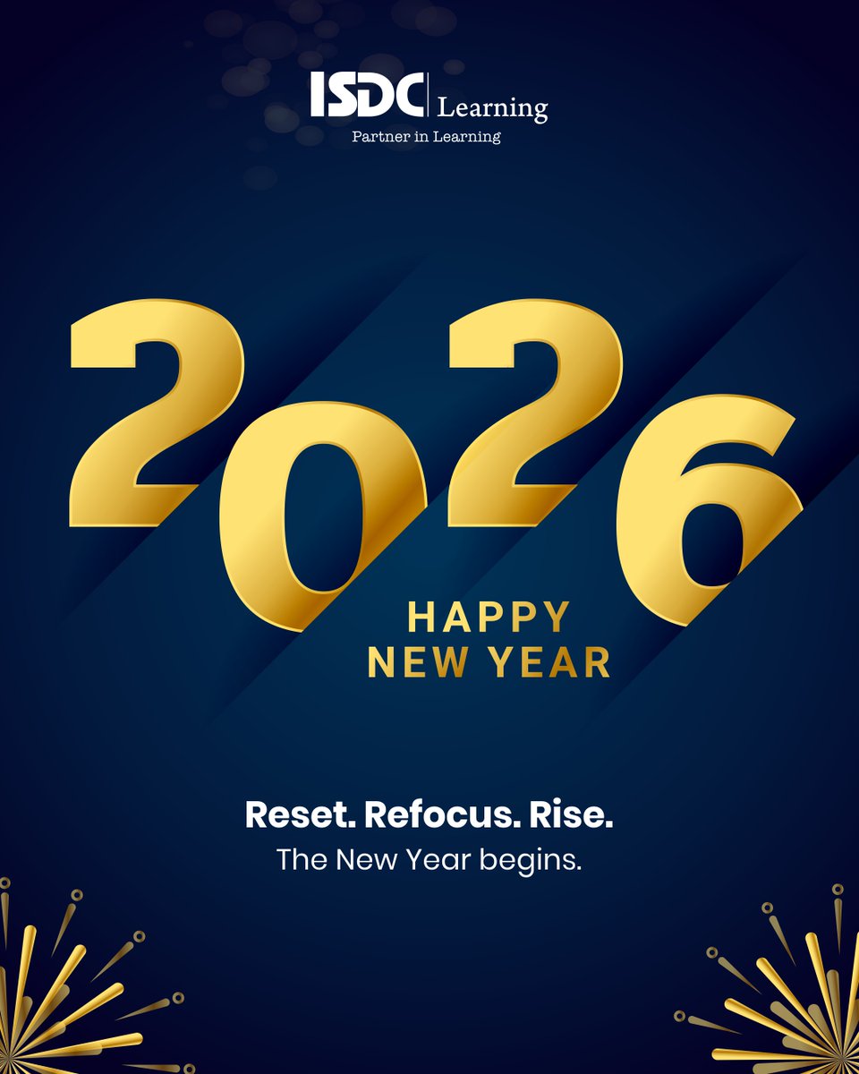 IsdcLearning's tweet photo. A reset we all needed-new dreams, renewed vision, and bold steps forward. Cheers to progress, purpose, and possibility.

#NewYearGoals #ResetRefocus #NewJourney #ISDCLearning #isdc https://t.co/HEMx3bQtoD